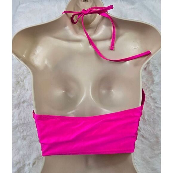 Wild Fable Pink Halter Bikini Top  Medium - Picture 3 of 5